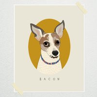Custom Digital Pet Portrait. Personalized Dog Art. Dog Memorial. Gift For Lovers. Drawing From Photo | Etsy (US)