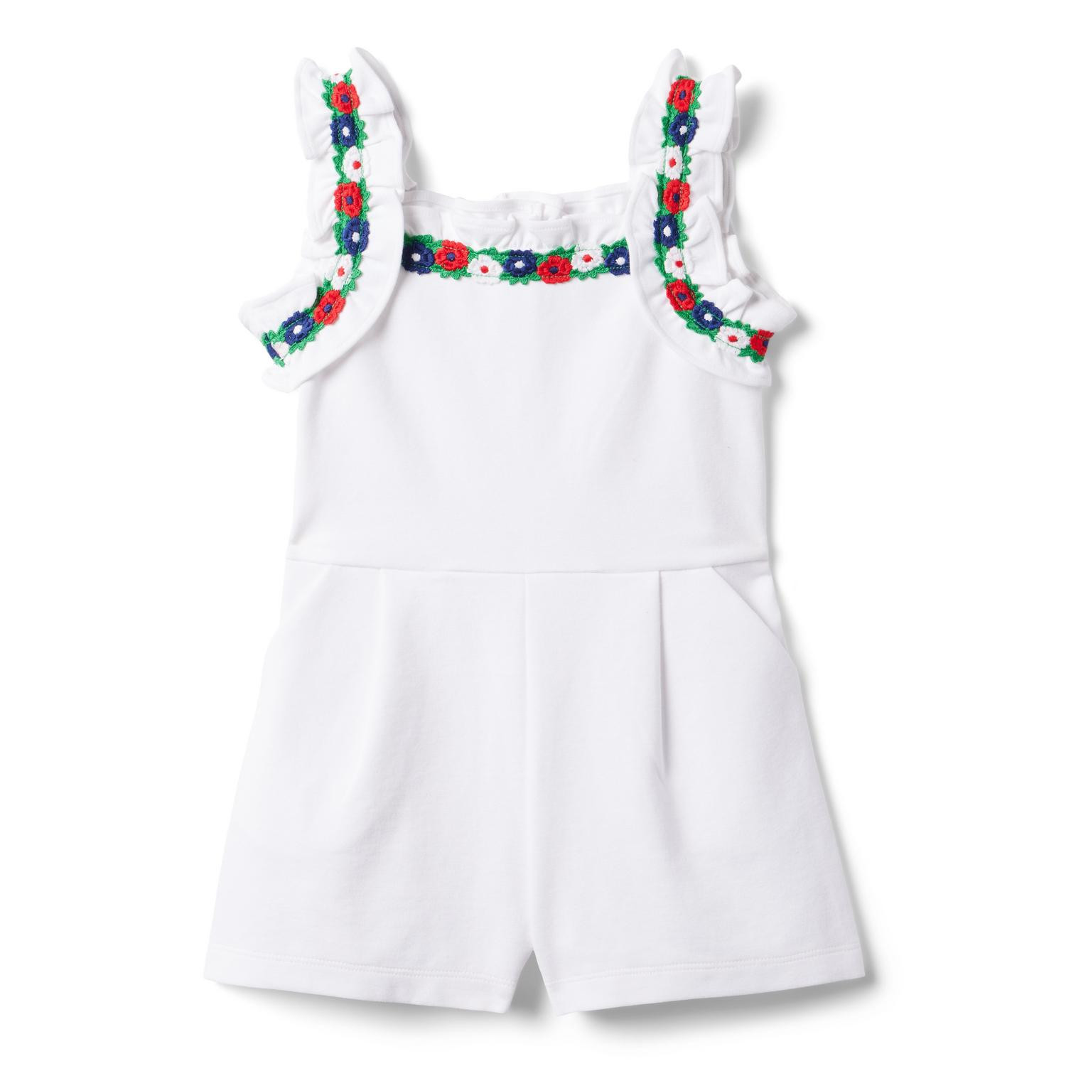 Embroidered Floral Romper | Janie and Jack