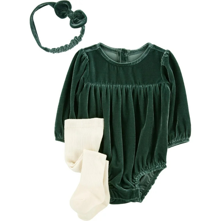 Carter's Child of Mine Baby Girl Outfit Set, 3-Piece, Sizes 0/3-24 Months | Walmart (US)