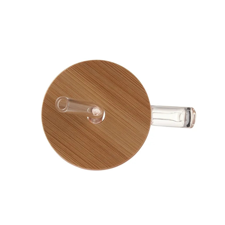 Mainstays Glass 22oz  Tumbler with Pink Protective Silicone Sleeve, Bamboo lid, Glass Straw | Walmart (US)