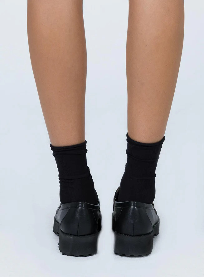 Saxton Loafers Black | Princess Polly US