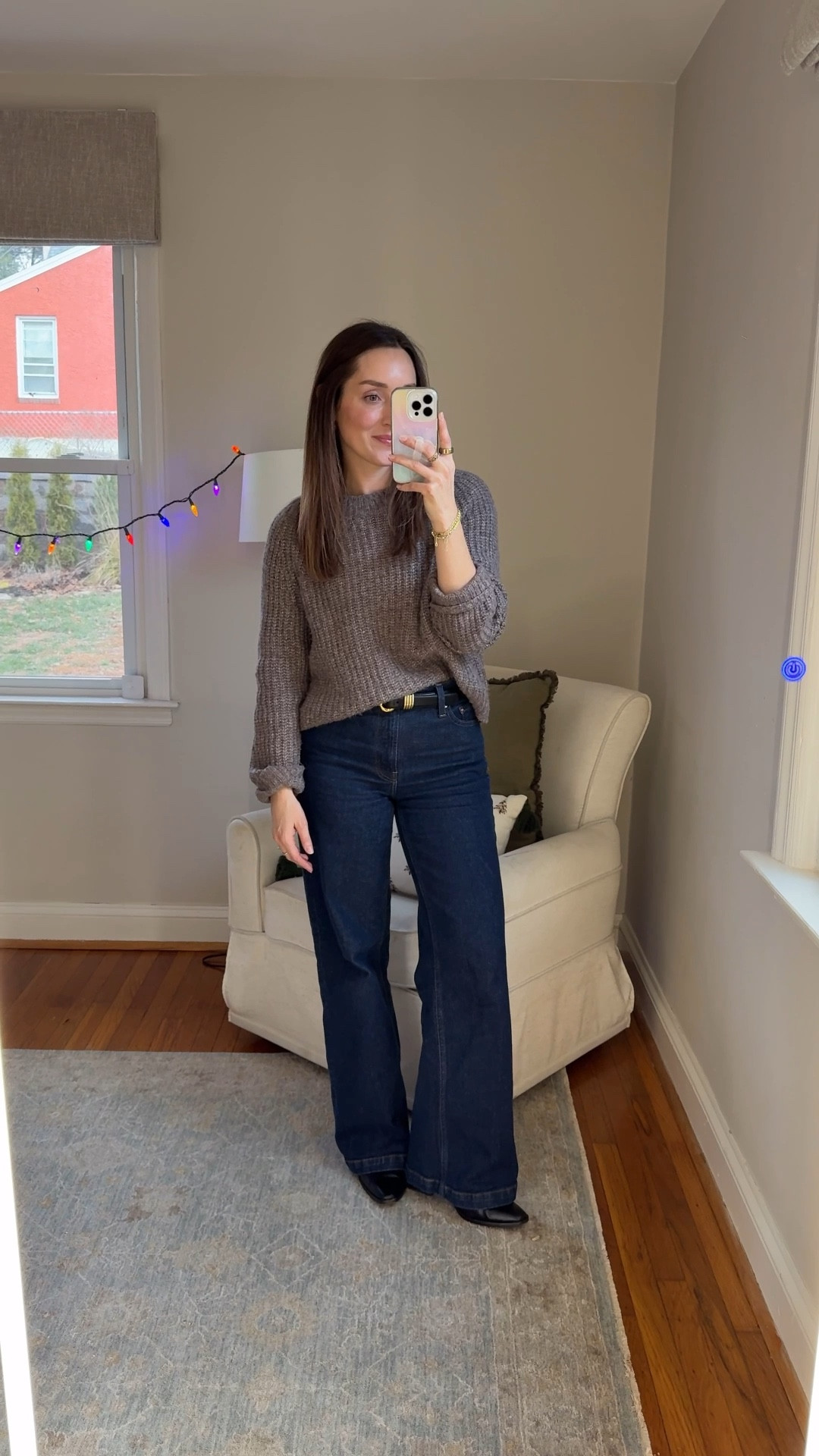 I don’t know that these jeans are $35 anymore but they are still my favorites! Wearing a 25 regular, which is perfect for me with a short heel. 