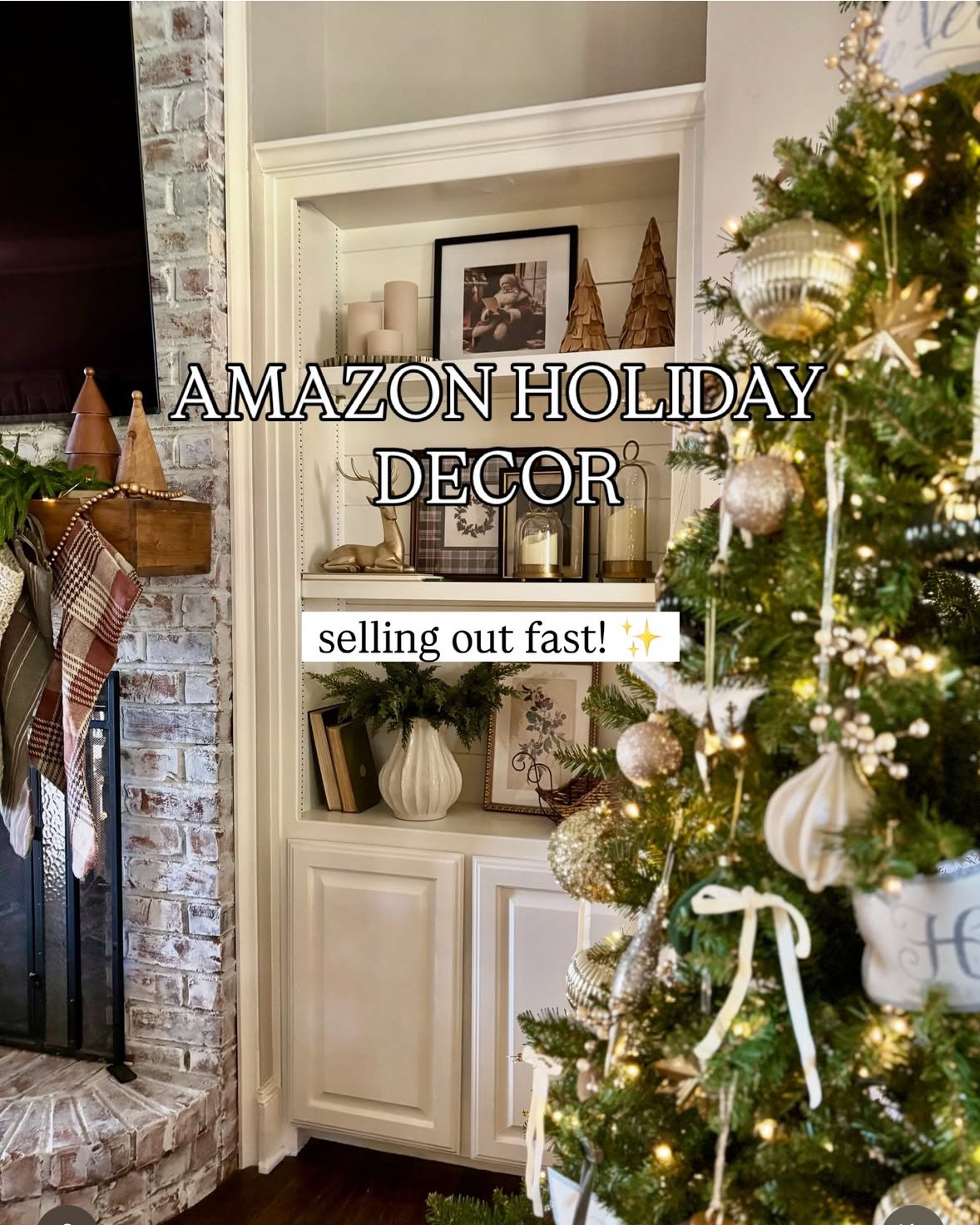 Amazon holiday decor in my home that’s selling fast!  From vintage bells, affordable stems and holiday art, to candles, tree trimmings and more!  These are pieces I grab for year after year! 

#LTKHome #LTKHoliday #LTKSeasonal