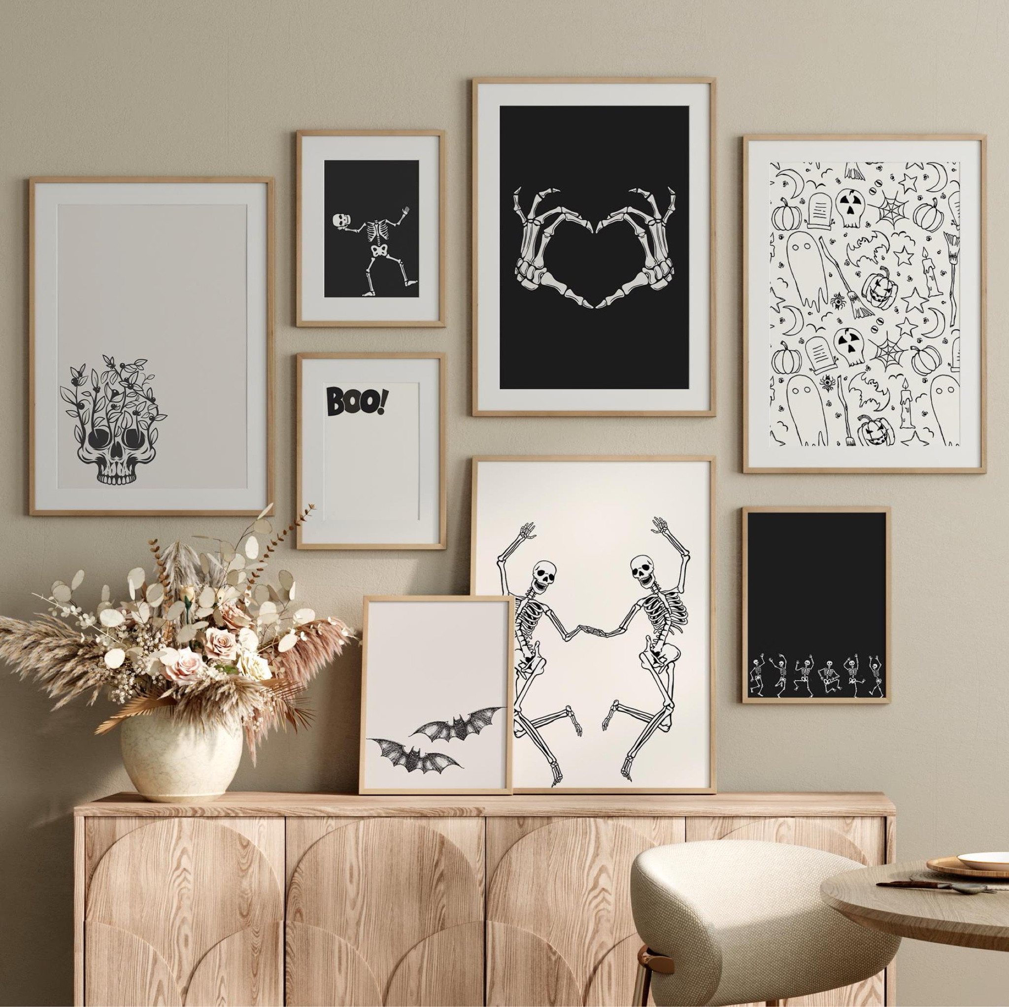 NEW Halloween Gallery Prints, Halloween Bundle Set of 20, Minimalist Printable Art, Seasonal Art, Ghosts, Skeletons, Bats, Neutral Halloween Decor

#LTKHome #LTKSeasonal #LTKFamily
