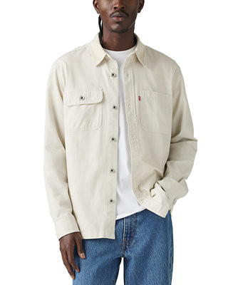 Levi's® Men's Relaxed Fit Long Sleeve Button-Front Denim Shirt-Jacket - Macy's | Macy's