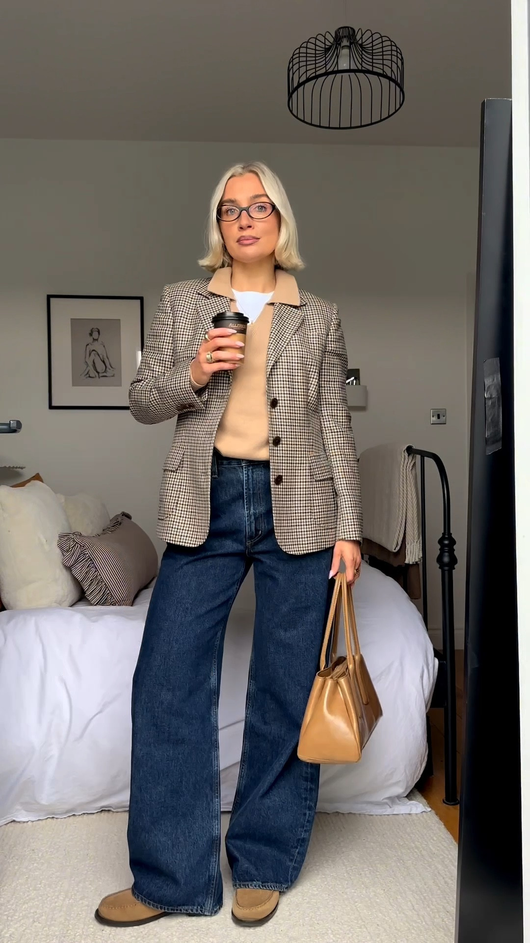 Workwear outfit 
Checked blazer outfit 
Agolde low curve jeans 
January outfit ideas 

#LTKworkwear #LTKstyletip #LTKuk