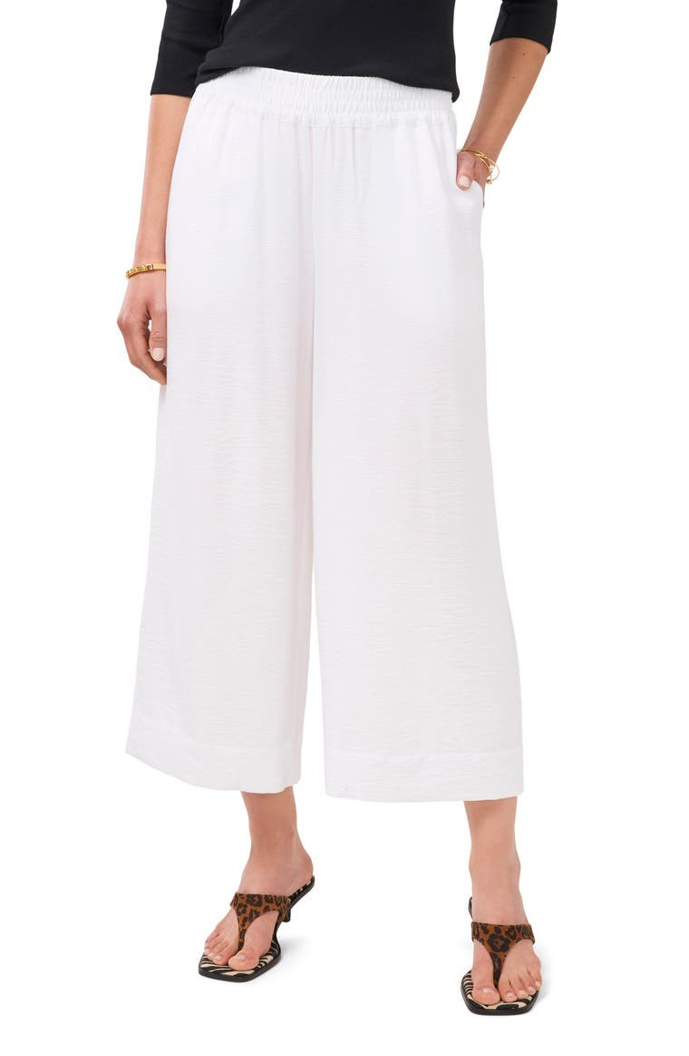 Rumple Satin Crop Wide Leg Pants | Nordstrom