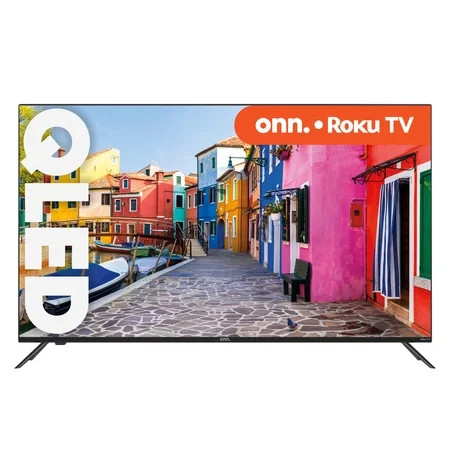 onn. 55 QLED 4K UHD (2160P) Frameless Roku TV HDR (100071701) | Walmart (US)