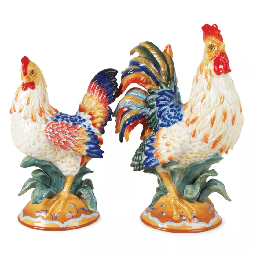 Ricamo Rooster and Hen Figurine | Belk