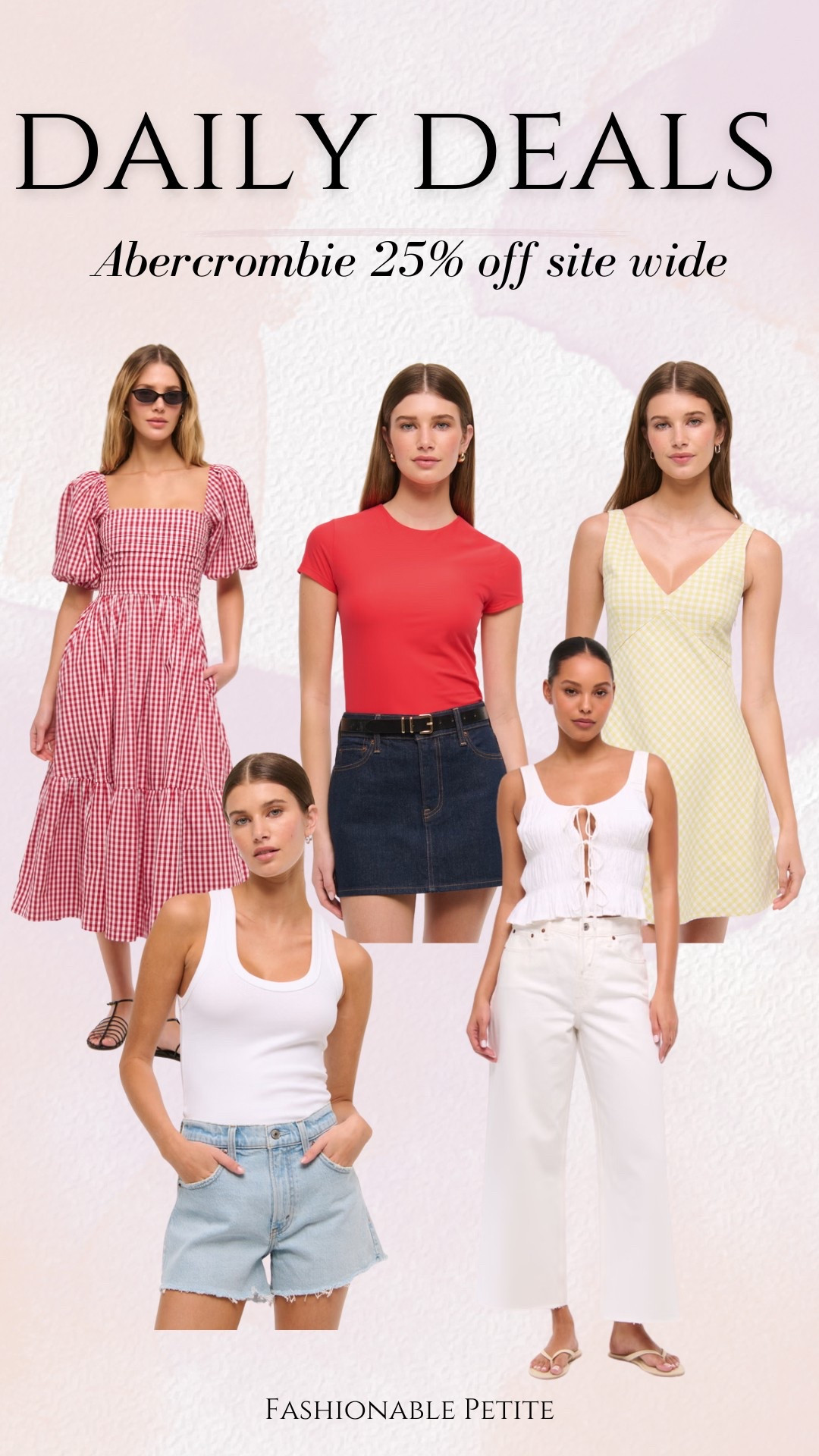 Last day for Abercrombie’s 25% off site wide sale!

Summer outfit, summer dress, white jeans, jean shorts 

#LTKPetite #LTKSaleAlert #LTKFindsUnder100
