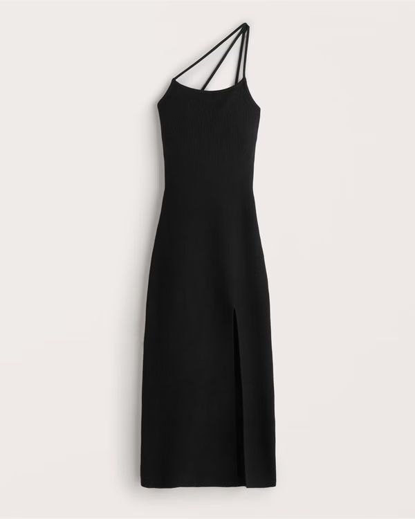 Women's Asymmetrical Elevated Knit Maxi Dress | Women's Dresses & Jumpsuits | Abercrombie.com | Abercrombie & Fitch (US)