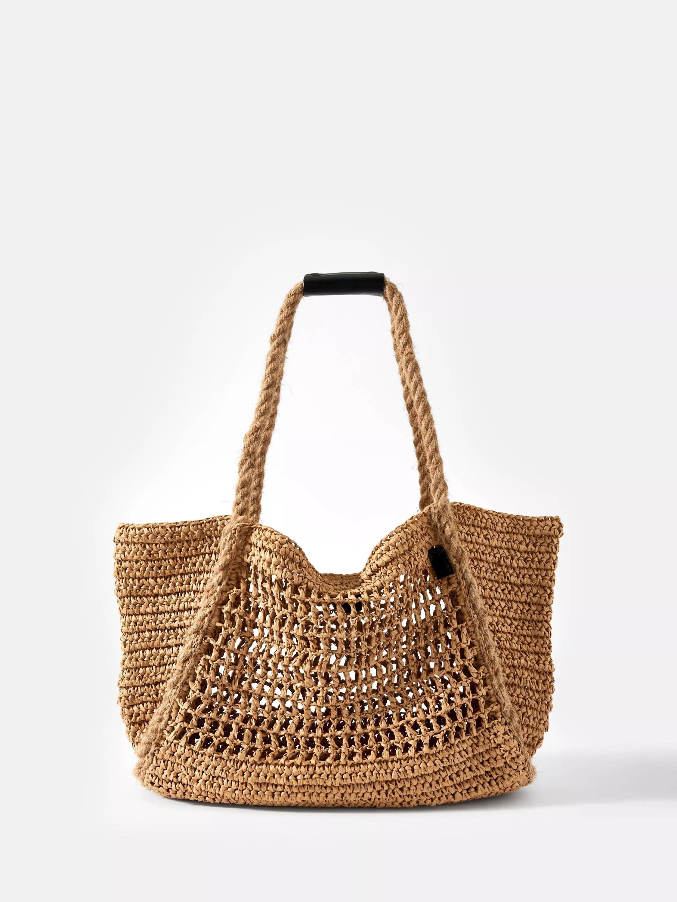 Mint Velvet Woven Tote Bag, Natural | John Lewis (UK)