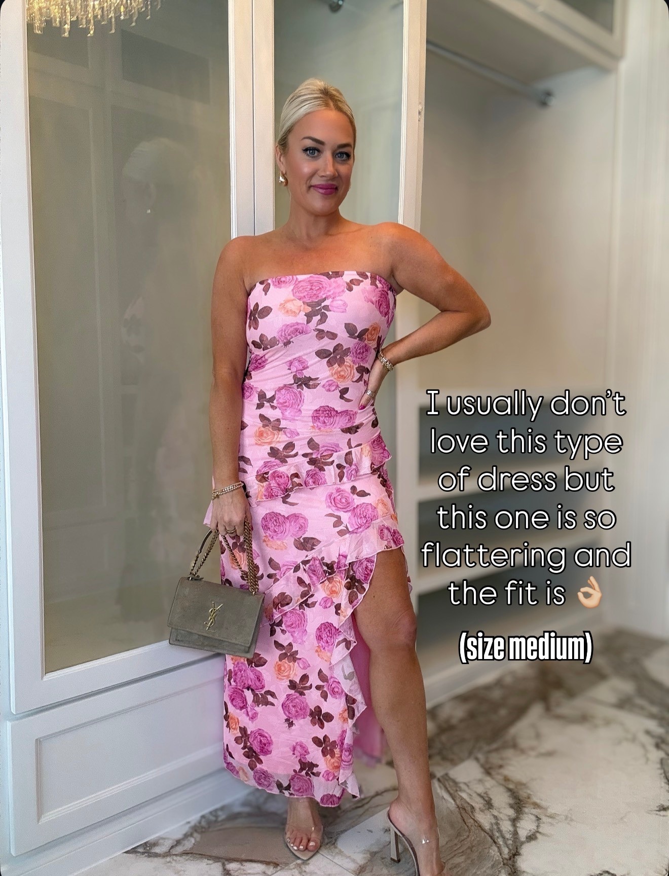 This dress is perfect for any event, wedding, Easter and fits so well - medium