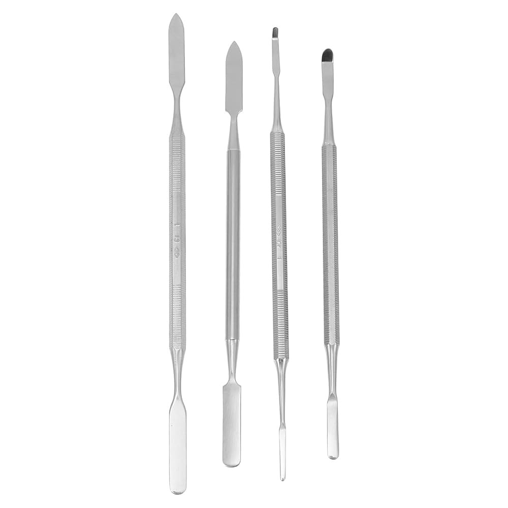 4Pcs Stainless Steel Depotting Spatula Makeup Spatula Tool Make Up Accessories for Makeup Cosmeti... | Amazon (US)