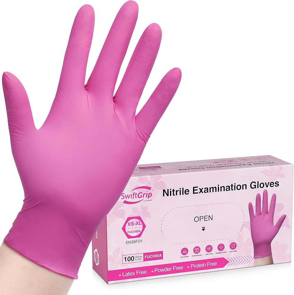 Powder-Free Nitrile Gloves, 100ct Box - 3-mil, Disposable Nitrile Gloves, Latex-Free, Powder-Free... | Amazon (US)
