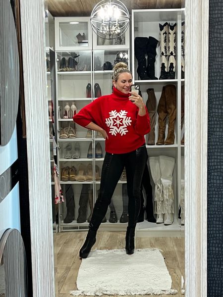 Feeling J O L L Y af in this snowflake sweatshirt!! It’s perfect for literally every occasion. Dressed up with some leather and red bottoms if you’re in meetings like me today, paired with a cozy legging and slippers for movie nights or Uggs for errands, holiday girl nights and more! 

#RedSweater #ChristmasSweater #Snowflake #SnowflakeSweater #FunChristmasSweater #ClassyChristmasSweater #XmasSweater #Women’sChristmasSweater #BaggySweatshirt #OversizedChristmasSweater #RedSweater #HolidaySweater #ClassyHolidaySweater #ChristmasEve #HolidayOutfit #ChristmasOutfit #Cozyholidayoutfit


#LTKfindsunder50 #LTKstyletip #LTKsalealert