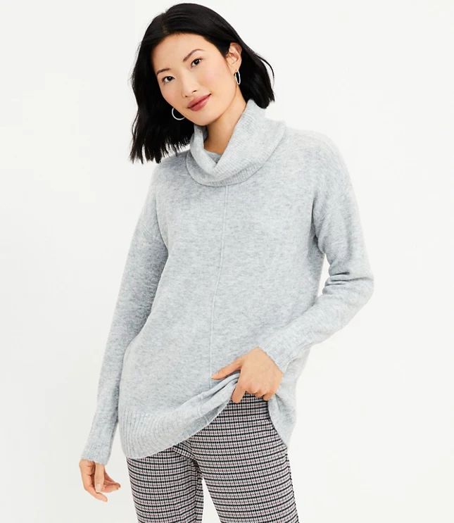 Cowl Neck Tunic Sweater | LOFT