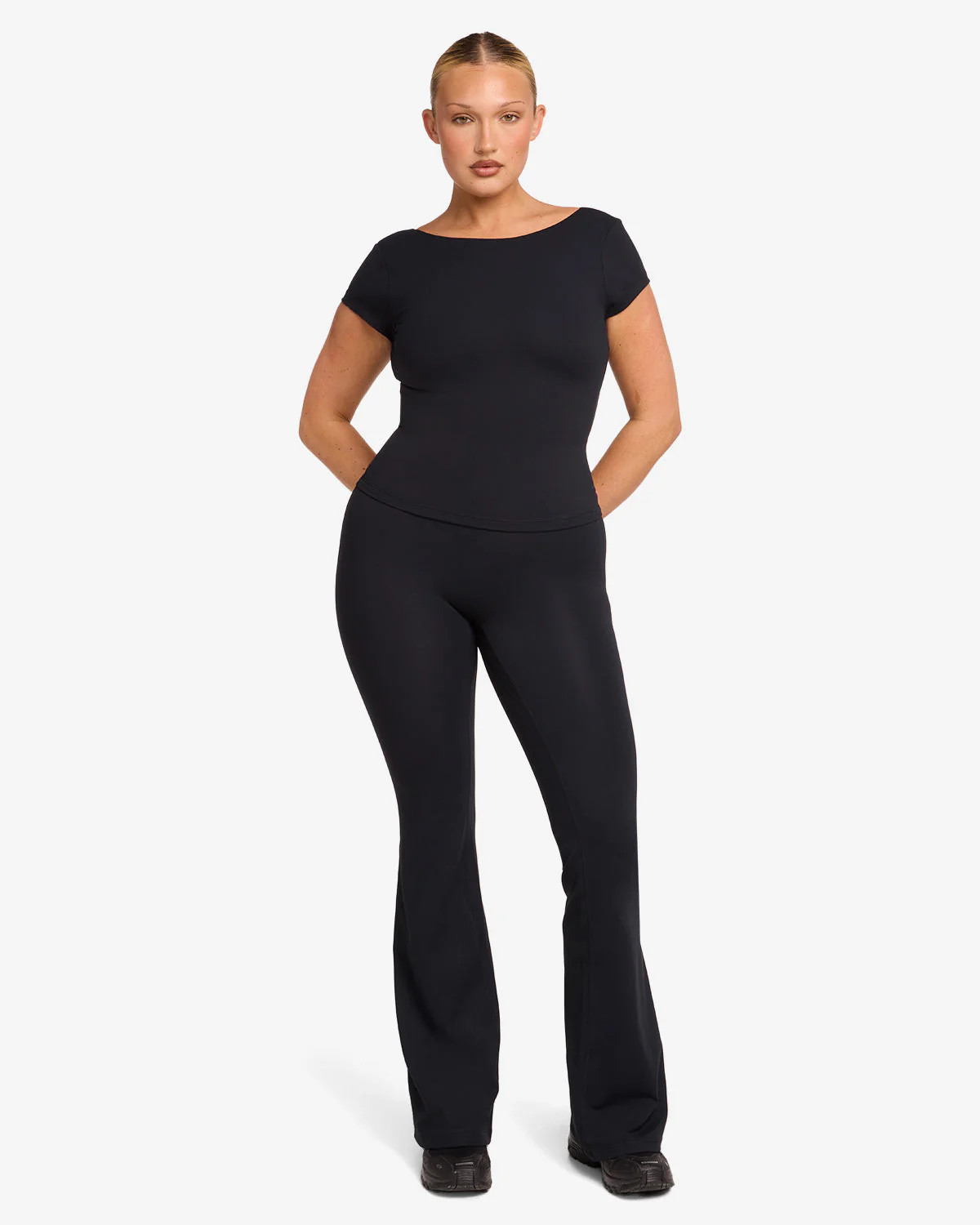 Form Invisible Scrunch Flare Leggings Tall | Black | Crop Shop Boutique US