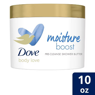 Dove Beauty Body Love Hyaluronic Serum + Moringa Oil Moisture Boost Pre-Cleanse Shower Butter - 1... | Target