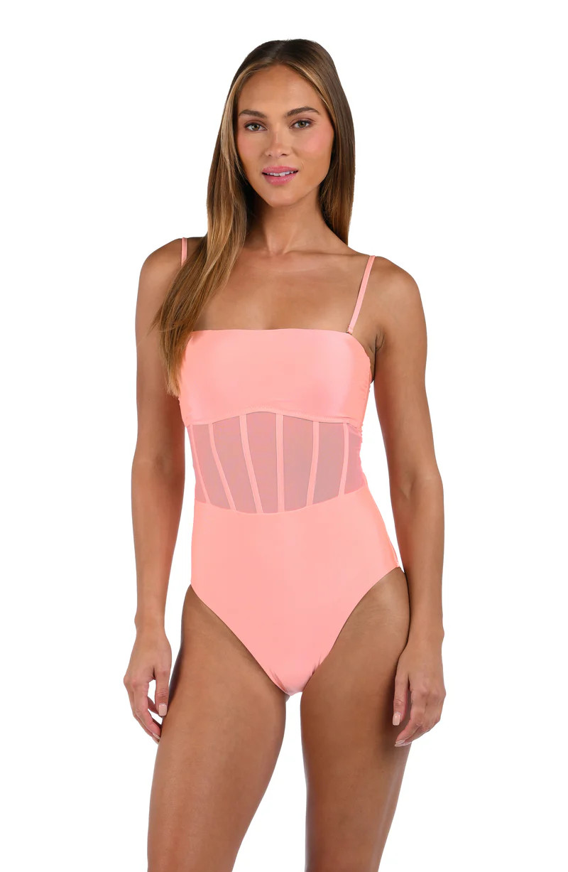 Sunshine 79 Solids Bandeau One Piece - Blossom - FINAL SALE | House of Swim