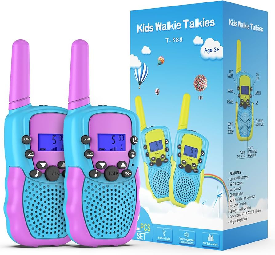 Selieve Toys for 3-14 Year Old Children's, Walkie Talkies for Kids 22 Channels 2 Way Radio Toy wi... | Amazon (US)
