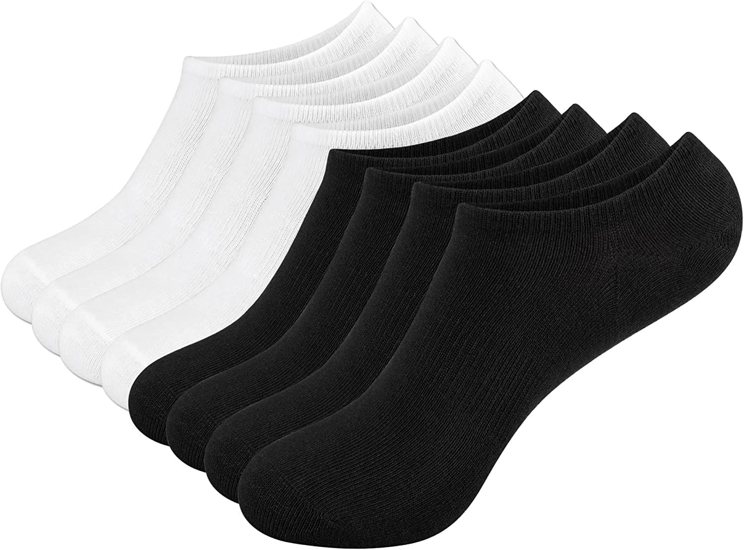 Amazon.com: WXXM 4 Pairs Womens Cotton No Show Socks Fashion Liner Socks Mens Non Slip Low Cut In... | Amazon (US)