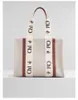 Female Open Pocket Shoulder Bag Letter Print Stripe Large Capacity Tote Canvas Japanese Casual Ha... | DHGate