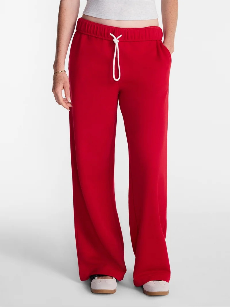 No Boundaries Soft Fleece Wide Leg Pants, 30\u201d Inseam, 1 or 2-Pack, Women\u2019s XXS-4X | Walmart (US)