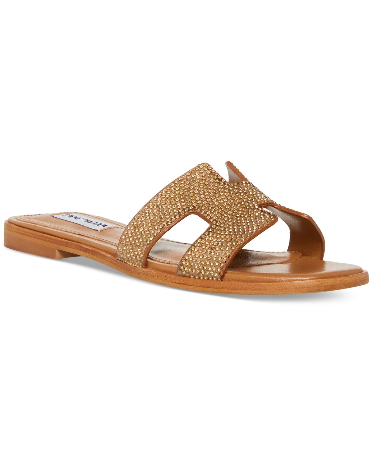 Steve Madden Women's Hayden Slip-On Rhinestone Slide Sandals | Macys (US)