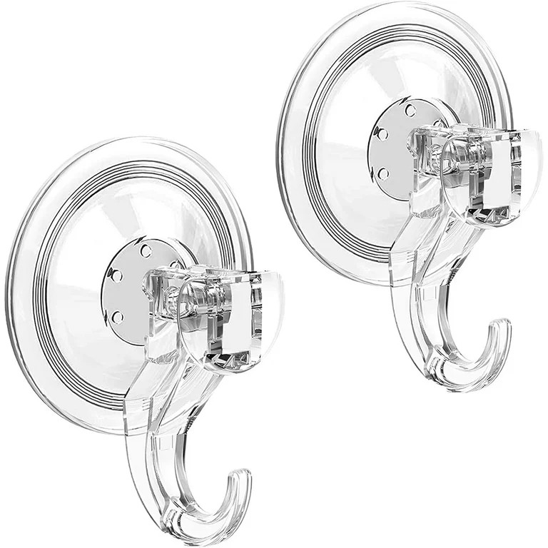 LUXEAR Suction Cup Hooks, Strong Clear Heavy Duty Vacuum Suction Cups, Removable Reusable Waterpr... | Walmart (US)