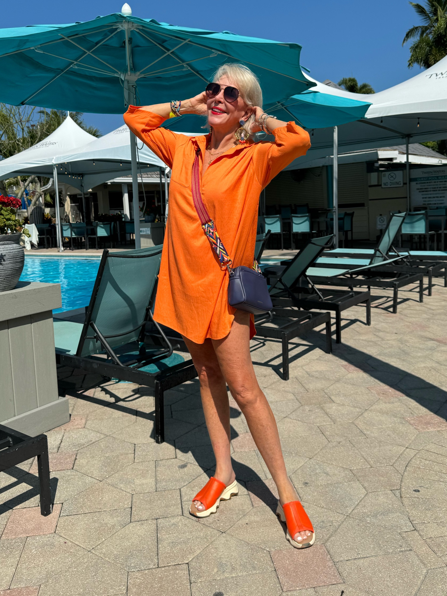  Swimsuit Beach Cover Up Shirt Beachwear,  Beach Dress, tunic, 
@sorel slides also com in black, khaki, white, 
Cross body bag in faux leather comes in several colors

#LTKOver40 #LTKFindsUnder50 #LTKSeasonal