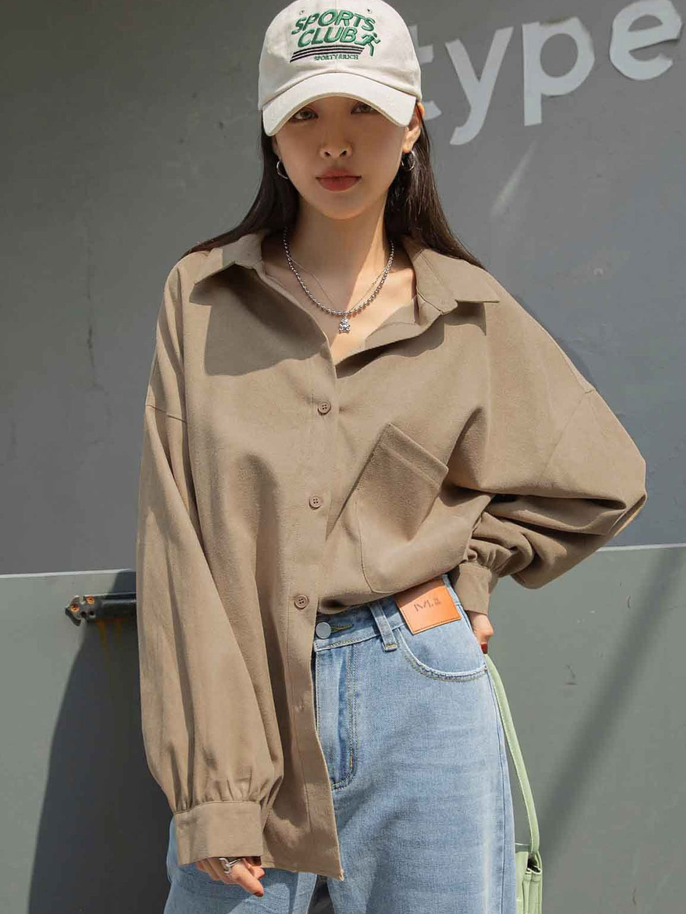 DAZY Drop Shoulder Pocket Patched Shirt | SHEIN
