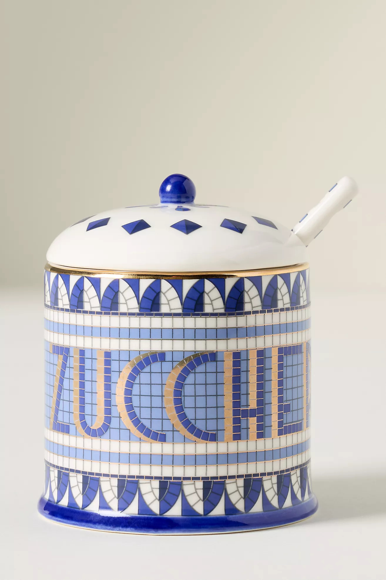 The Bistro Tile Stoneware Sugar Serve Set: Italia Edition | Anthropologie (UK)