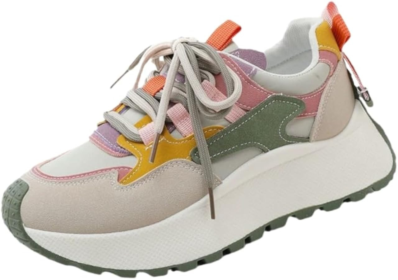 Women's Platform Sports Shoes, Fashionable, Breathable and Comfortable, Suitable for All Seasons. | Amazon (US)