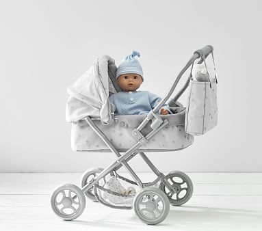 Gray Stars Mini Pram Doll Stroller | Pottery Barn Kids | Pottery Barn Kids
