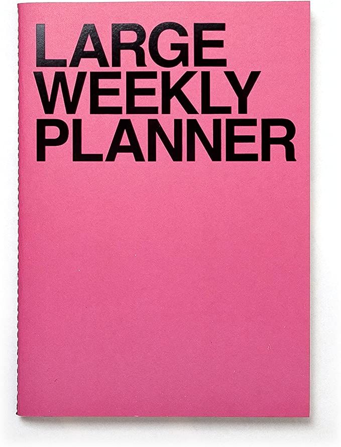 JSTORY Large Weekly Planner Stitch Bound Lays Flat Undated Year Round Flexible Cover Goal/Time Or... | Amazon (US)