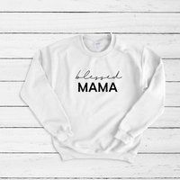 Blessed Mama Crew Neck Sweater, Comfy Cute Unisex Blessed, Mom Life, Gift For Her | Etsy (US)