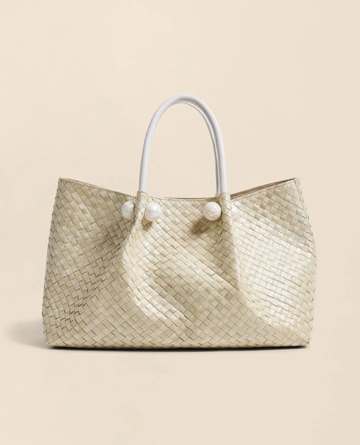 Brooks Brothers Women's Pamela Munson Simone Bag | White | Brooks Brothers