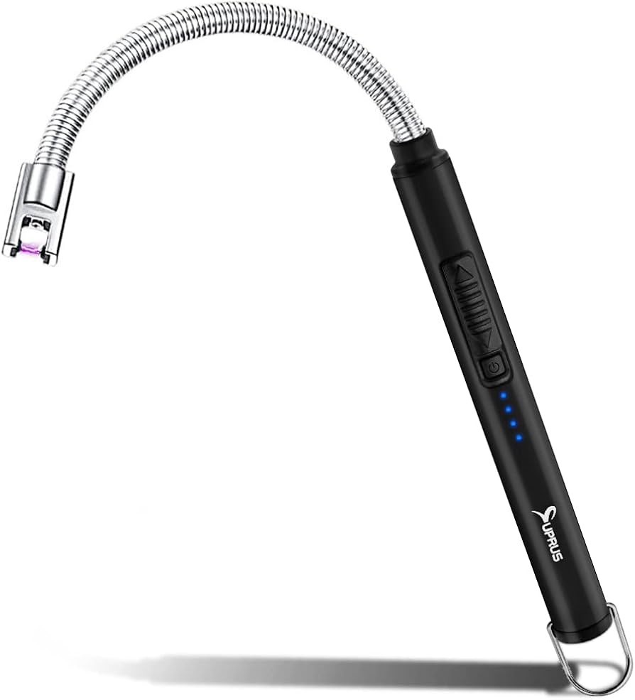 SUPRUS Electric Lighter Candle Lighter USB Type C Rechargeable Lighter Steel Shell & Hanging Hook... | Amazon (US)