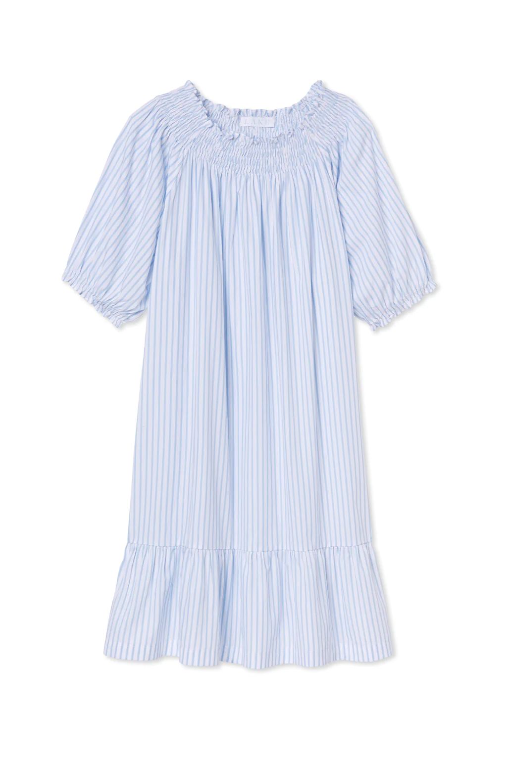 Veranda Dress in Powder Blue | Lake Pajamas