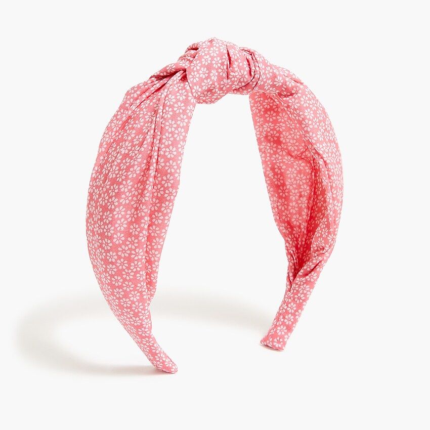 Factory: Printed Knot Headband For Women | J.Crew Factory