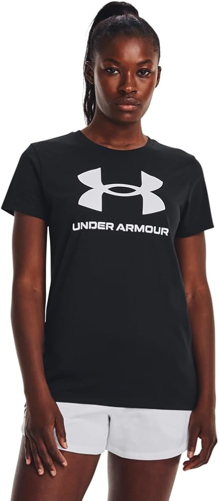 Under Armour Women's Rival Logo Short Sleeve Athletic T-Shirt | Amazon (US)