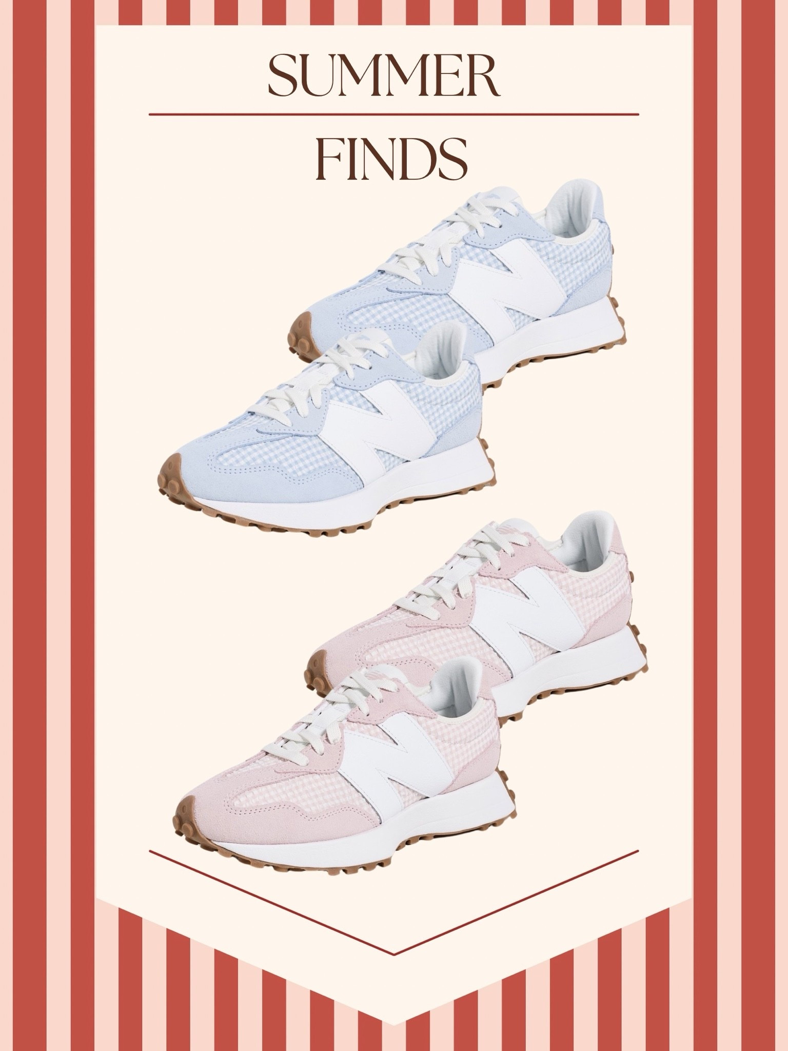 Adorable gingham new balance!