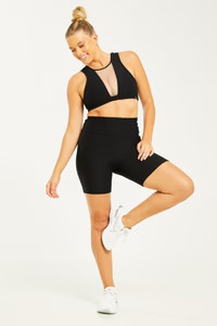 Croco Skin Shorts Black | Booty by Brabants