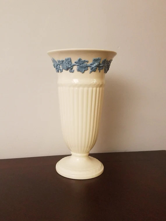 Wedgwood Queen's Ware Fluted Vase | Etsy | Etsy (US)