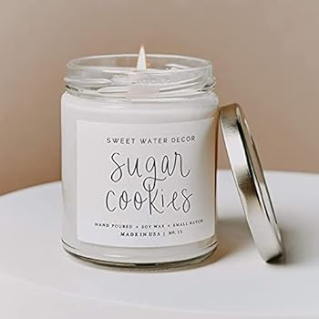 Amazon.com: Sweet Water Decor Sugar Cookies Candle | Buttercream Frosting and Vanilla Winter Holi... | Amazon (US)
