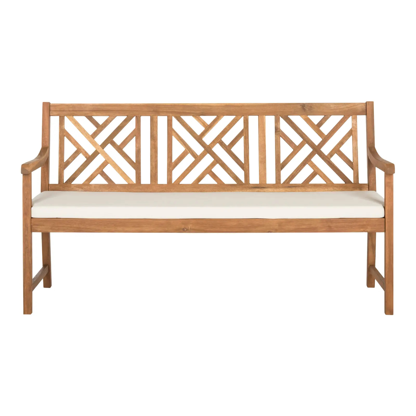 Jack 3 Seat Bench in Natural & Beige | Chairish