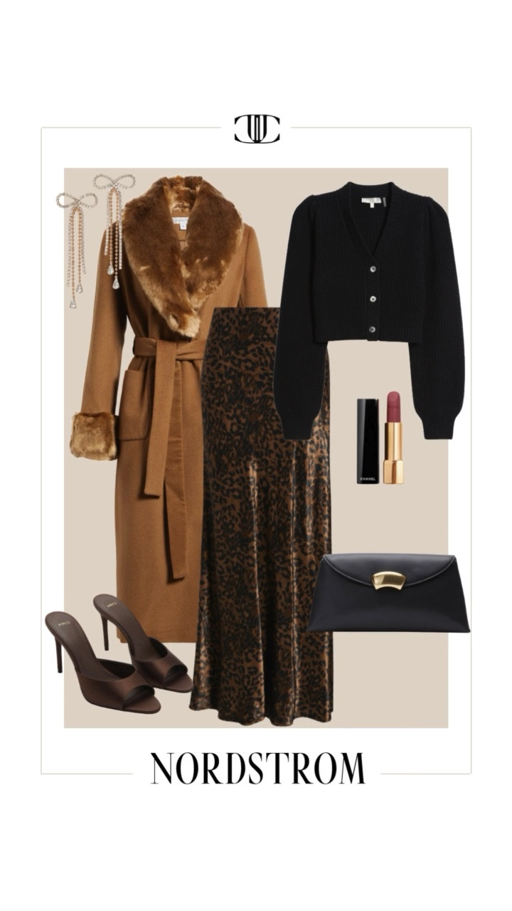 Elevated winter dressing starts here ❄️✨ This chic @Nordstrom look is all about rich textures and timeless layers — a ribbed knit dress, faux-fur vest, and classic croc clutch that take you from December dinners to winter weddings, office parties, holiday concerts, and even NYE soirées without missing a beat.

This color palette is warm, luxe, and incredibly flattering, and the styling possibilities are endless:
– Add the faux-fur vest for instant glamour
– Swap in a tailored coat for a polished work event
– Dress it up with slingbacks & gold jewelry for nighttime
– Go casual chic with tall boots for daytime outings

Perfect for holiday gatherings, winter date nights, festive girls’ dinners, and seasonal events when you want to stay cozy but look elevated. Shop everything at Nordstrom and save these pieces to build a winter wardrobe you’ll wear on repeat. 🤎✨

#NordstromPartner #WinterOutfits #HolidayStyle #DecemberOutfits #WinterWardrobe #KnitDressOutfit #FauxFurStyle #ColdWeatherFashion #ElegantWinterStyle #WhatToWearInWinter #HolidayPartyOutfit #WinterEventOutfit #ChicWinterLooks #FashionOver30 #WinterStyleGuide

#LTKHoliday #LTKOver40