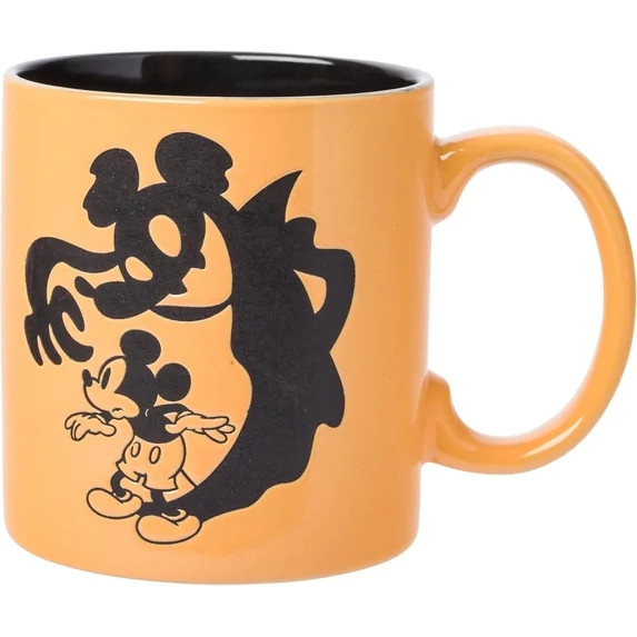 Silver Buffalo Disney Mickey Mouse Halloween Spooky Ghost Shadow Wax Resist Ceramic Mug, 20 Ounce... | Walmart (US)