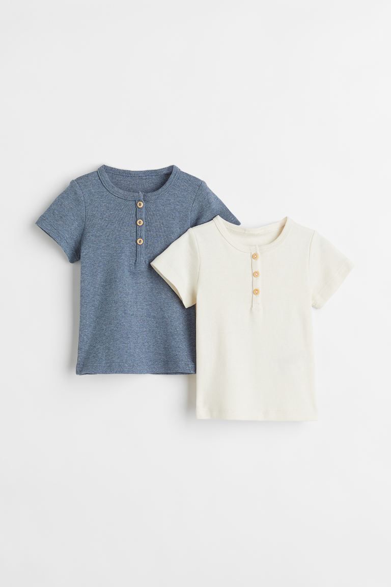 2-pack Cotton T-shirts | H&M (US + CA)